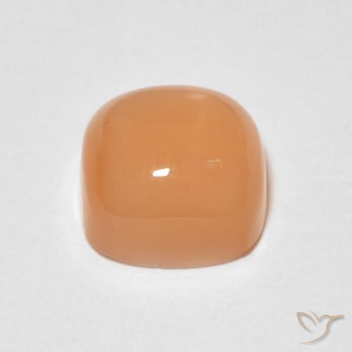Pietra di luna Medium Light-Orange naturale da 1.66 ct, Cuscino, Traslucido