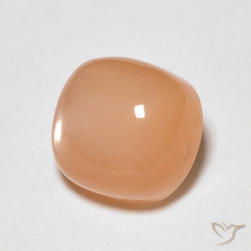 Pietra di luna Cantalupo Arancia naturale da 1.97 ct, Cuscino, Traslucido