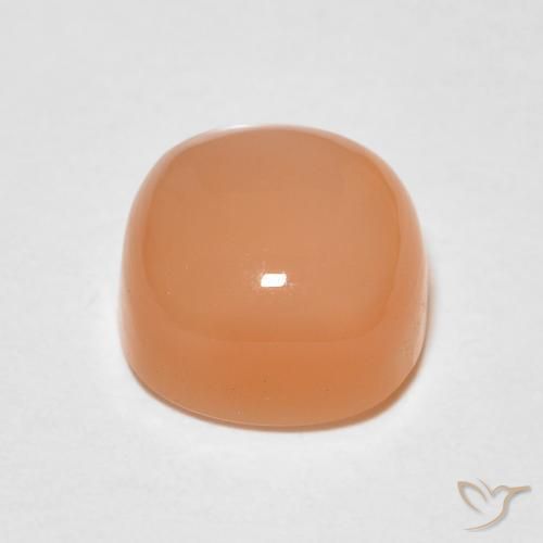 Pietra di luna Cantalupo Arancia naturale da 1.97 ct, Cuscino, Traslucido