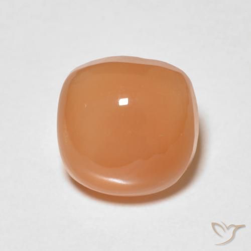 1.57ct Naturale Arancione rossastra Pietra di luna, Cuscino, Traslucido