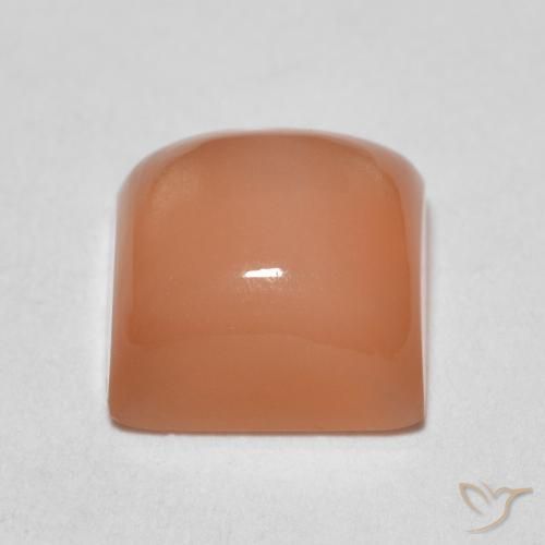 Pietra di luna Arancio Medio naturale da 2.19 ct, Quadrato, Traslucido