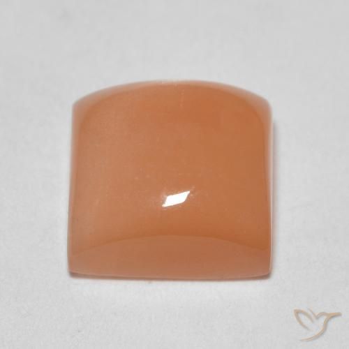 Pietra di luna Pesca naturale da 2.03 ct, Quadrato, Traslucido