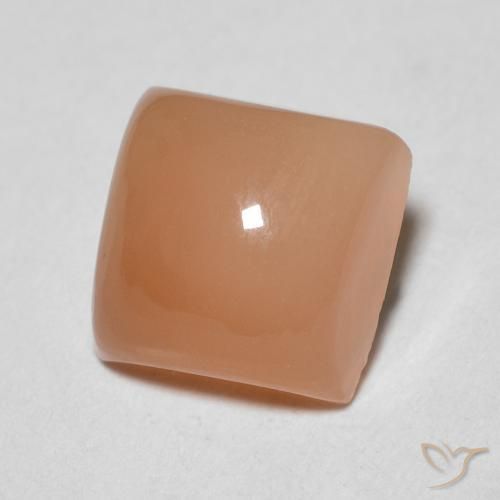 Pietra di luna Pesca naturale da 1.79 ct, Quadrato, Traslucido