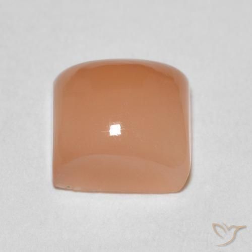 Pietra di luna Pesca naturale da 1.79 ct, Quadrato, Traslucido