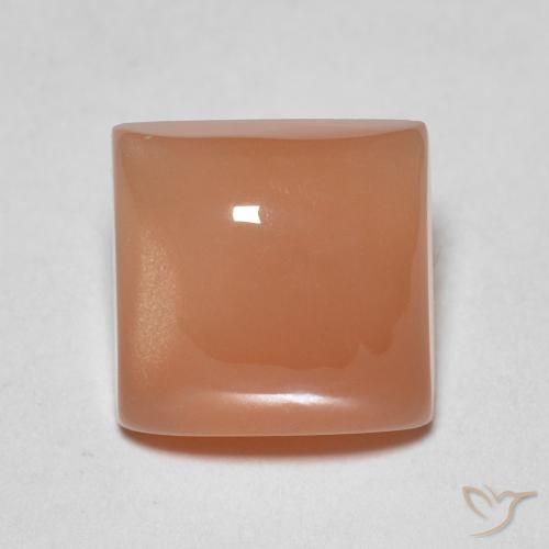 1.92ct Naturale Arancio Medio Pietra di luna, Quadrato, Traslucido