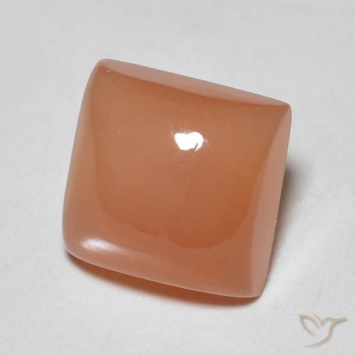 Pietra di luna Arancio Medio naturale da 1.92 ct, Quadrato, Traslucido