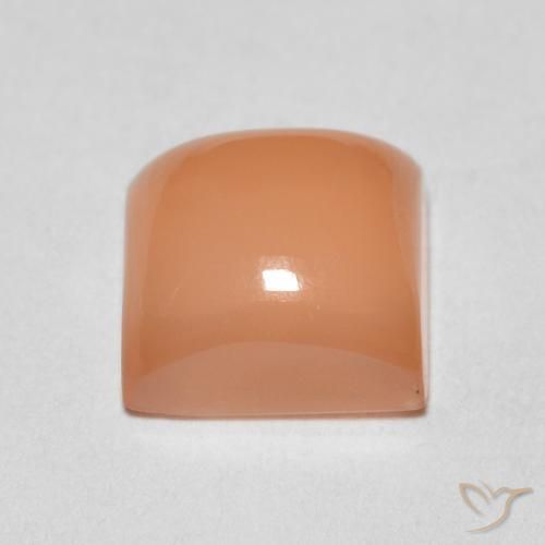 Pietra di luna Pesca naturale da 1.78 ct, Quadrato, Traslucido