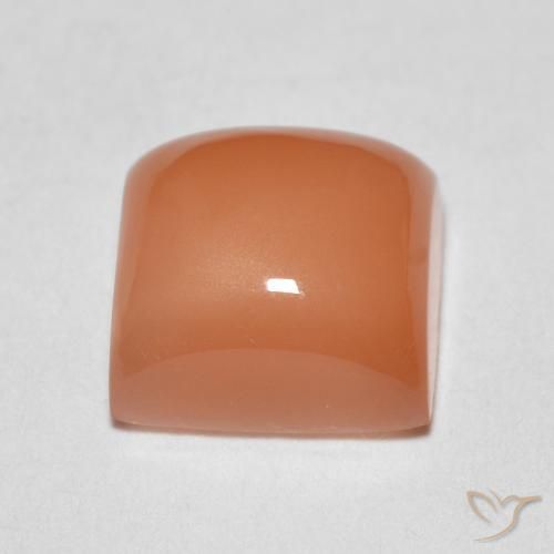 Pietra di luna Cantalupo Arancia naturale da 2.17 ct, Quadrato, Traslucido