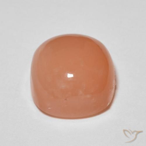 Pietra di luna Cantalupo Arancia naturale da 2.90 ct, Cuscino, Traslucido