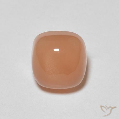 1.13ct Naturale Cantalupo Arancia Pietra di luna, Cuscino, Traslucido