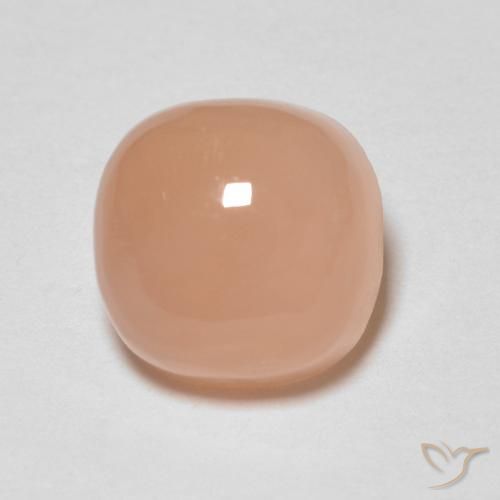 1.92ct Naturale Pesca Pietra di luna, Cuscino, Traslucido