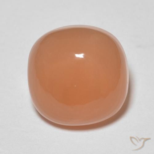 2.18ct Naturale Pesca Pietra di luna, Cuscino, Traslucido