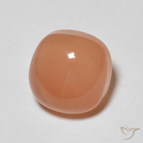 Pietra di luna Arancione chiaro naturale da 1.90 ct, Cuscino, Traslucido