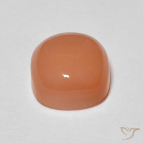 Pietra di luna Arancione chiaro naturale da 1.90 ct, Cuscino, Traslucido