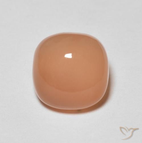 2.08ct Naturale Pesca Pietra di luna, Cuscino, Traslucido