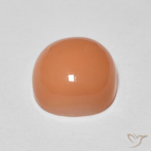 Pietra di luna Pesca naturale da 2.40 ct, Cuscino, Traslucido