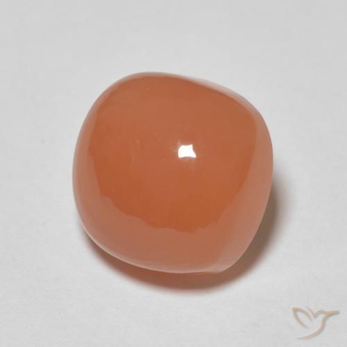 Pietra di luna Arancione chiaro naturale da 2.85 ct, Cuscino, Traslucido