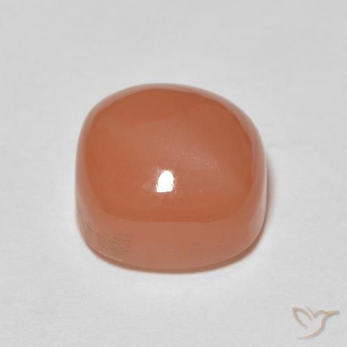 Pietra di luna Arancione chiaro naturale da 2.85 ct, Cuscino, Traslucido
