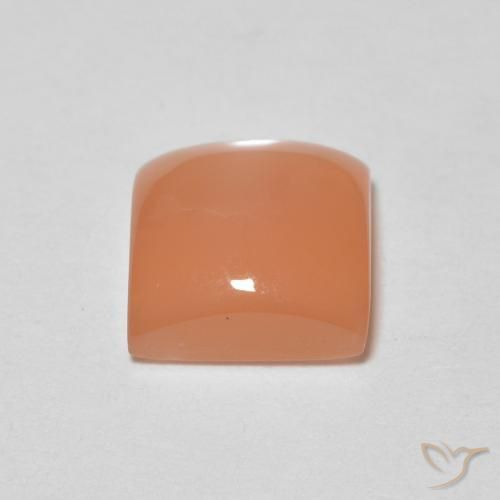 Pietra di luna Arancio Medio naturale da 1.65 ct, Quadrato, Traslucido