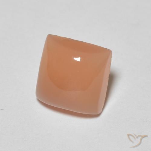 Pietra di luna Arancio Medio naturale da 1.63 ct, Quadrato, Traslucido