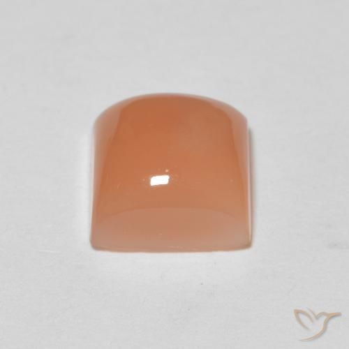 Pietra di luna Arancio Medio naturale da 1.63 ct, Quadrato, Traslucido