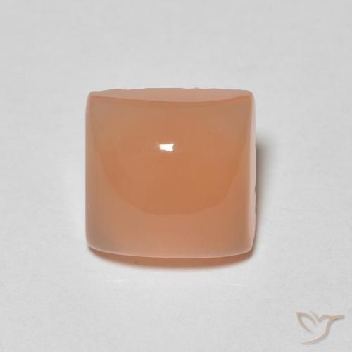 1.86ct Naturale Arancio Medio Pietra di luna, Quadrato, Traslucido