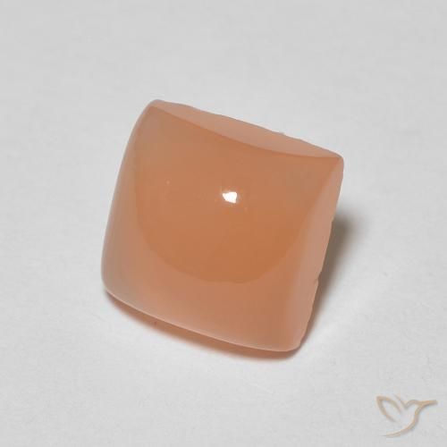 Pietra di luna Arancio Medio naturale da 1.86 ct, Quadrato, Traslucido