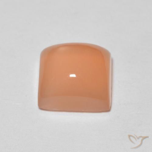 Pietra di luna Arancio Medio naturale da 1.86 ct, Quadrato, Traslucido