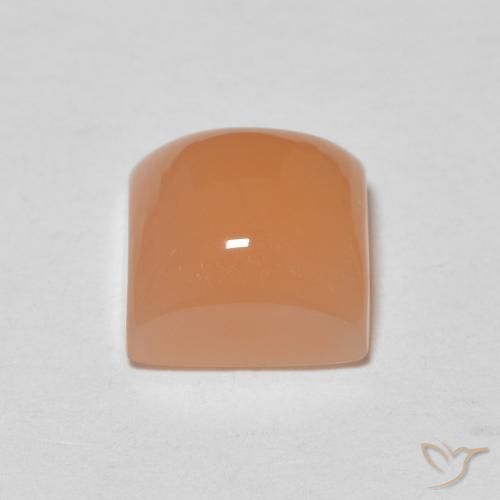 Pietra di luna Cantalupo Arancia naturale da 2.09 ct, Quadrato, Traslucido