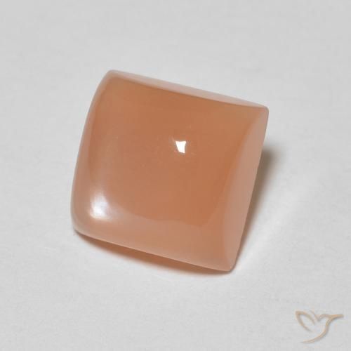 Pietra di luna Cantalupo Arancia naturale da 1.98 ct, Quadrato, Traslucido
