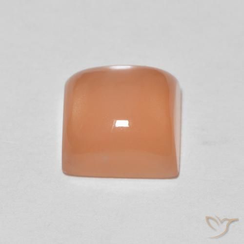 Pietra di luna Cantalupo Arancia naturale da 1.98 ct, Quadrato, Traslucido