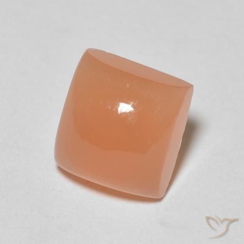 Pietra di luna Pesca naturale da 2.22 ct, Quadrato, Traslucido