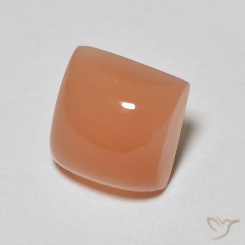 Pietra di luna Arancio rossastro chiaro naturale da 2.35 ct, Quadrato, Traslucido