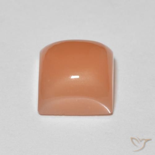 Pietra di luna Arancio rossastro chiaro naturale da 2.35 ct, Quadrato, Traslucido
