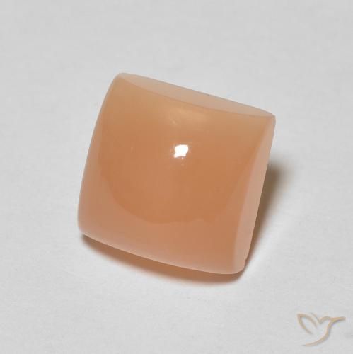 Pietra di luna Pesca naturale da 2.23 ct, Quadrato, Traslucido