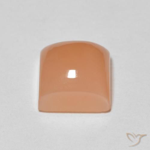 Pietra di luna Pesca naturale da 2.23 ct, Quadrato, Traslucido