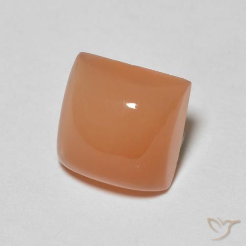 Pietra di luna Cantalupo Arancia naturale da 2.11 ct, Quadrato, Traslucido