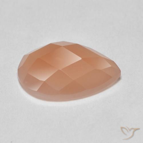 Pietra di luna Arancio Medio naturale da 1.06 ct, Forma a pera, Traslucido