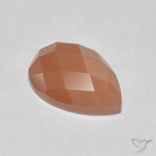 Pietra di luna Pesca naturale da 1.11 ct, Forma a pera, Traslucido