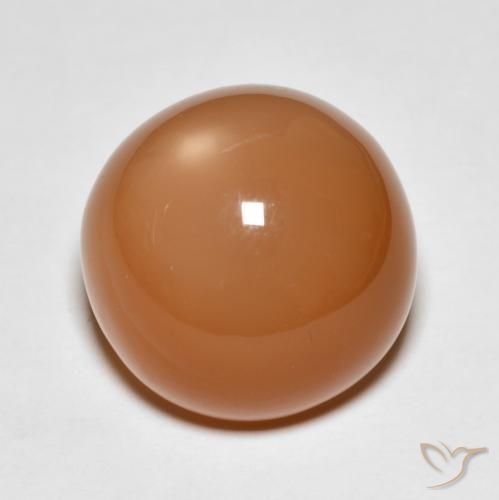 Pietra di luna Arancio Medio naturale da 11.93 ct, Rotondo, Traslucido