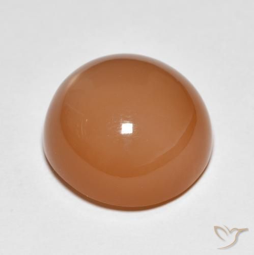 Pietra di luna Arancio Medio naturale da 11.93 ct, Rotondo, Traslucido