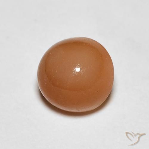 Pietra di luna Pesca naturale da 1.06 ct, Rotondo, Traslucido