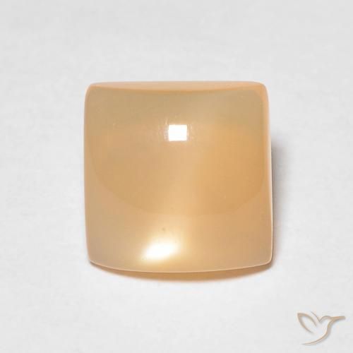 1.03ct Naturale Cantalupo Arancia Pietra di luna, Quadrato, Traslucido