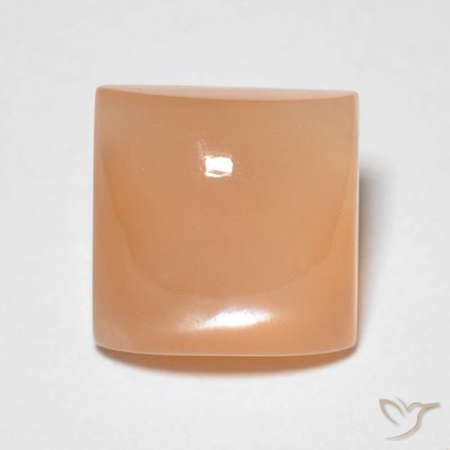 2.07ct Naturale Pesca Pietra di luna, Quadrato, Traslucido