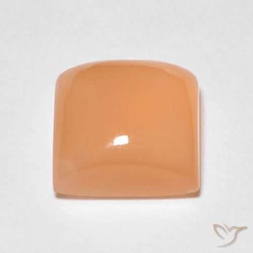 Pietra di luna Pesca naturale da 2.07 ct, Quadrato, Traslucido