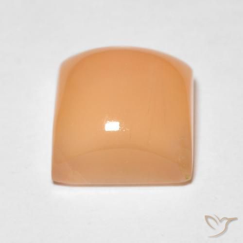 Pietra di luna Medium Light-Orange naturale da 2.20 ct, Quadrato, Traslucido