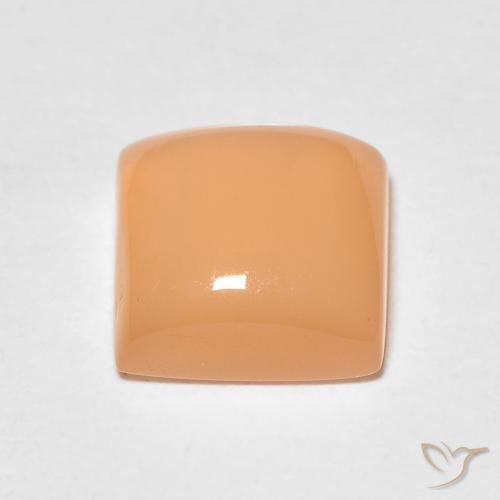 Pietra di luna Arancio Medio naturale da 1.63 ct, Quadrato, Trasparente/Traslucido