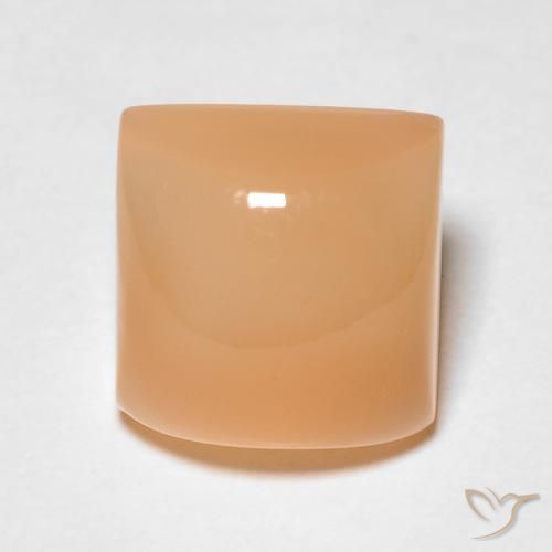 2.58ct Naturale Medium Light-Orange Pietra di luna, Quadrato, Traslucido