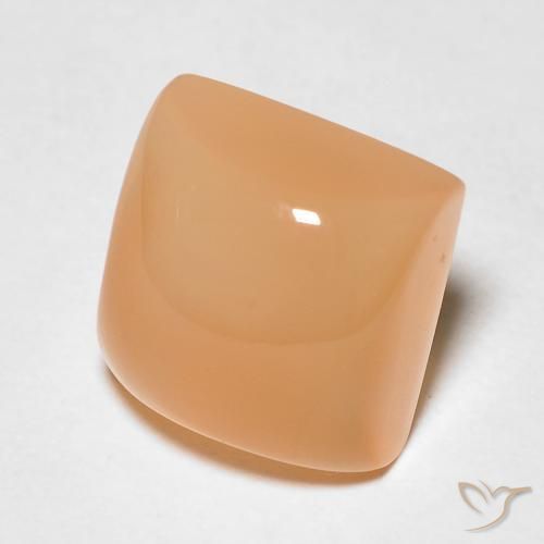 Pietra di luna Medium Light-Orange naturale da 2.58 ct, Quadrato, Traslucido