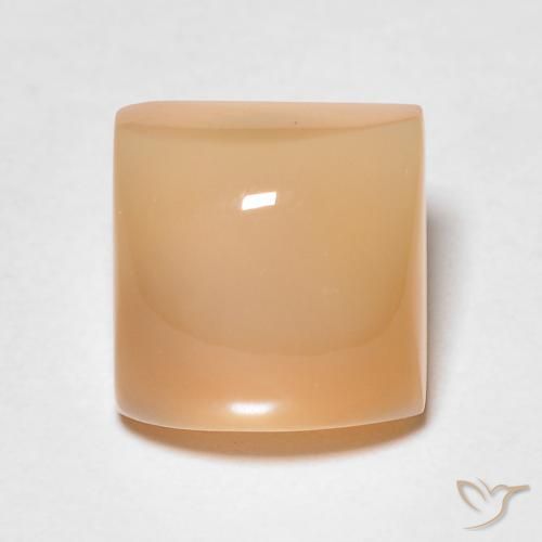 2.51ct Naturale Arancio Medio Pietra di luna, Quadrato, Traslucido